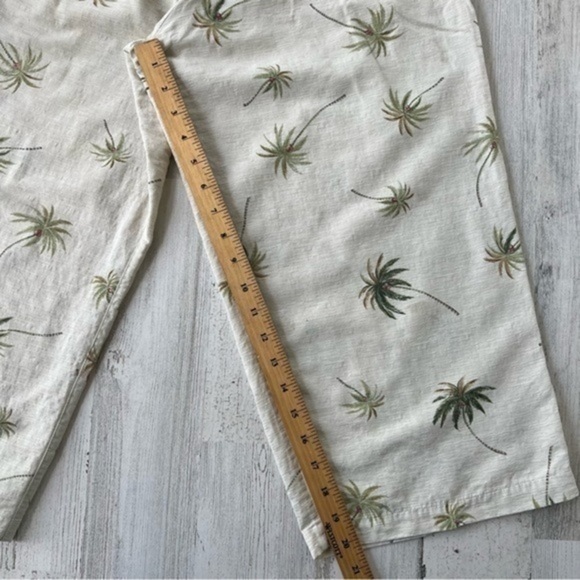 Laua Silk Pants Size Large Tropical Vacation Palm Prints‎ - Picture 13 of 16